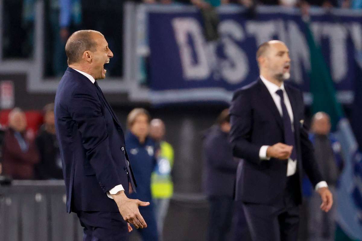 allegri e tudor in panchina