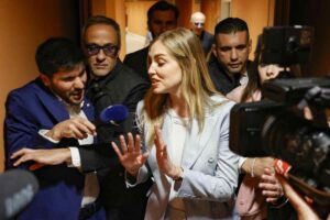 Chiara Ferragni e giornalisti