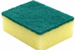 spugna gialla e verde