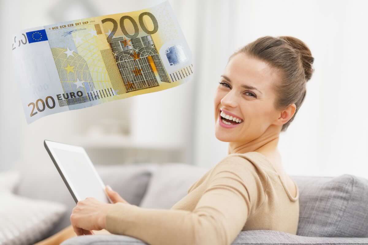 donna felice tablet e 200 euro