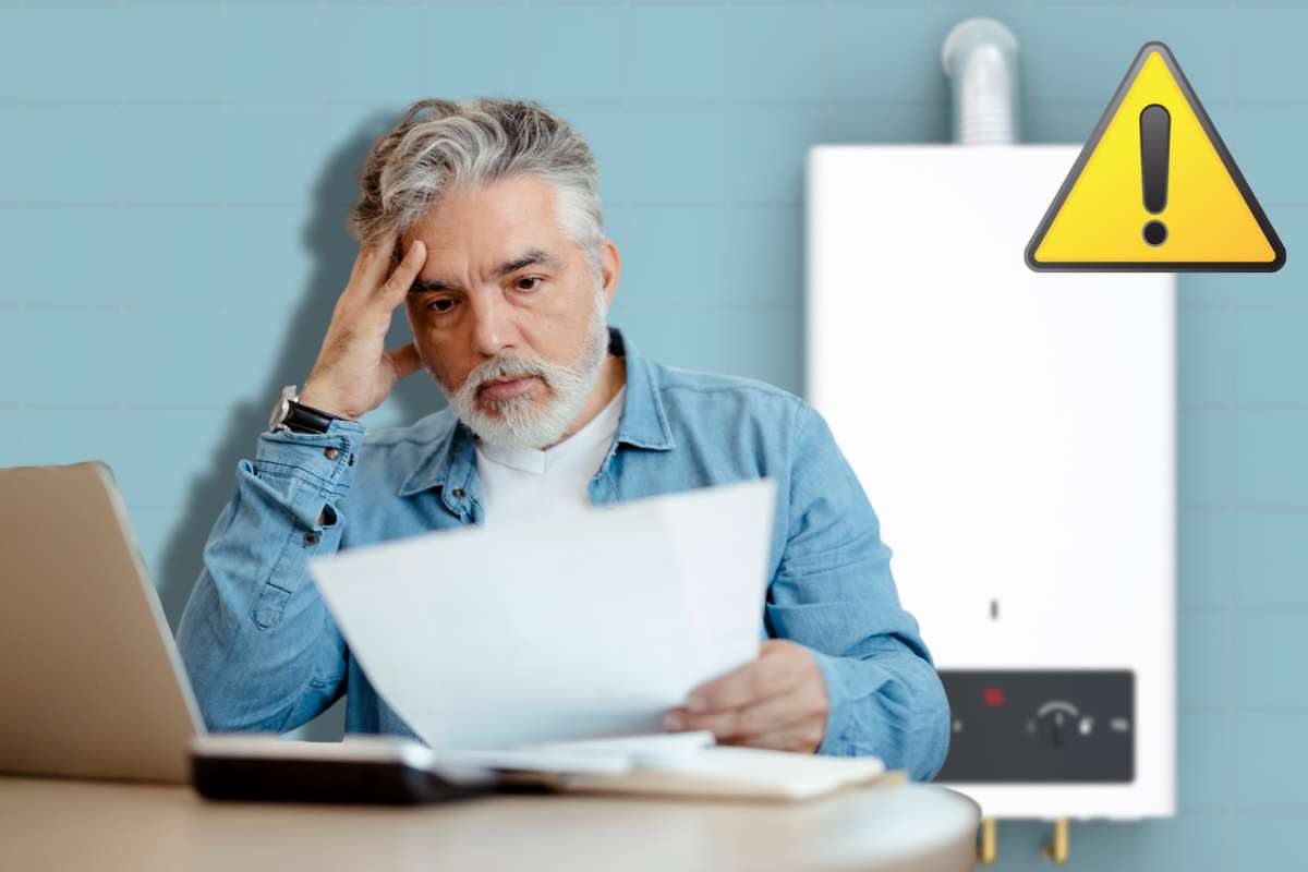 persona disperata per multa caldaia