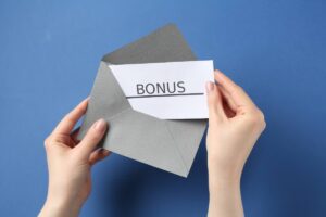 busta con biglietto bonus