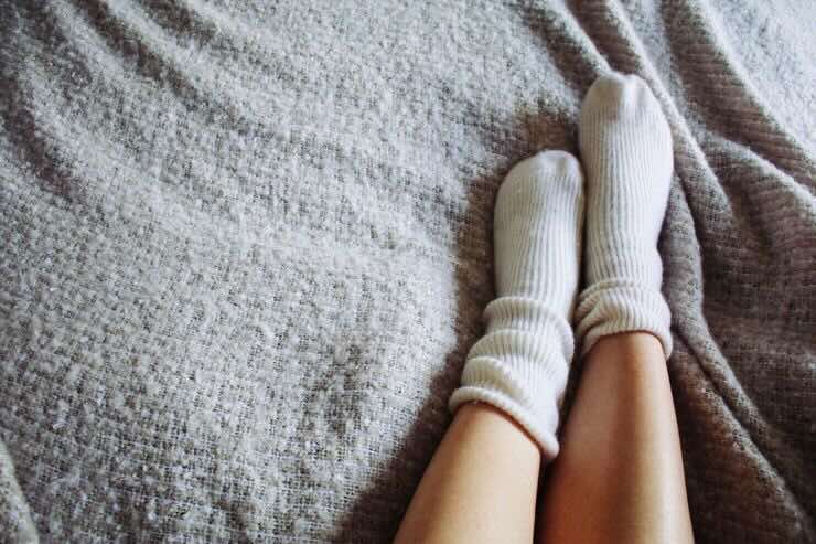 Piedi con calzini 