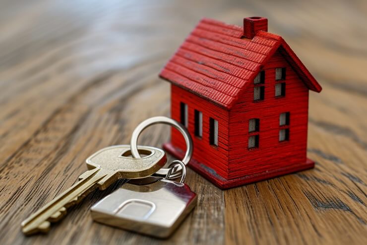 casetta rossa e chiavi